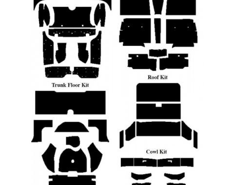 Insulation Kits, Master Kit, 6 Kits, For Coupe, 1958-60