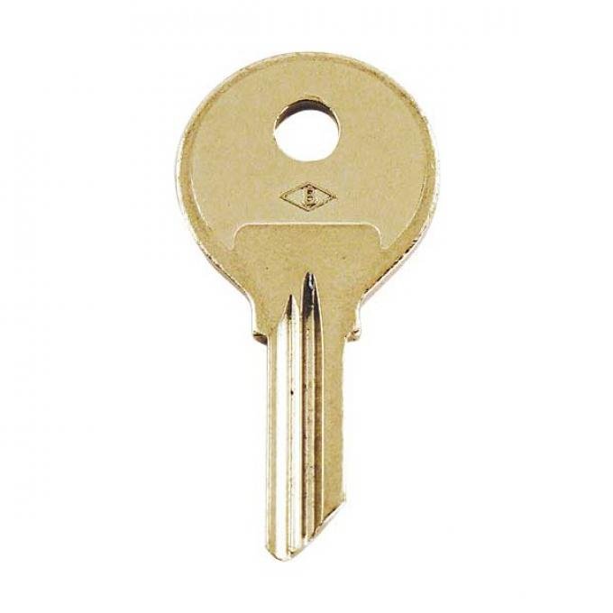 Model A Ford Dash Key Blank - Brass - Round Style - For Original Briggs Ignition