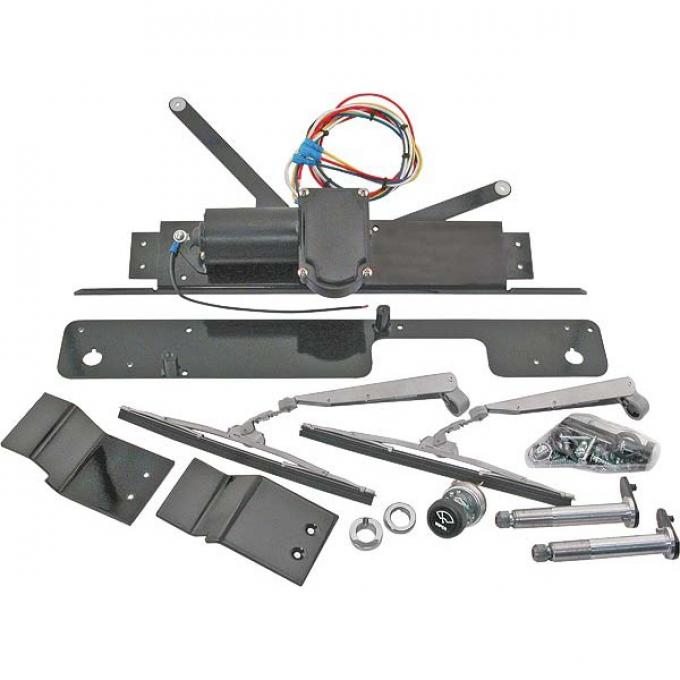 Model A Ford Electric Windshield Wiper System - 12 Volt - Coupe