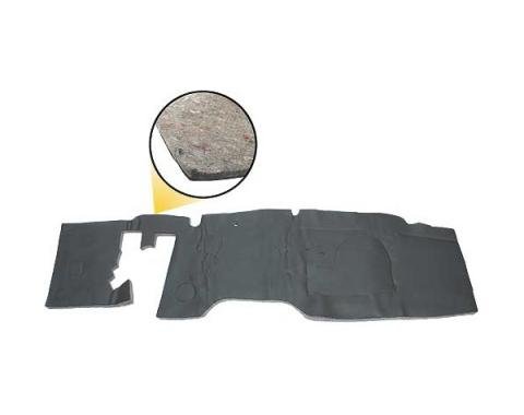 Ford Mustang Firewall Cover - Die Cut Rubber With Jute Insulation & Mounting Hardware