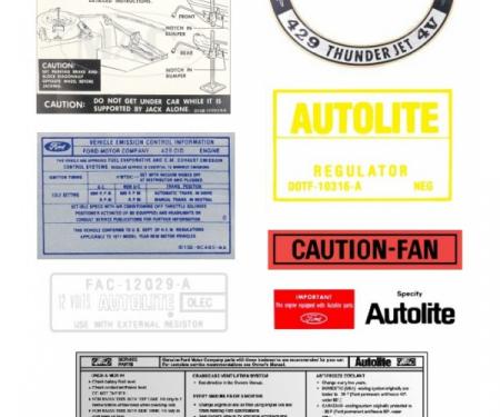 Thunderbird Basic Decal Kit, 1971