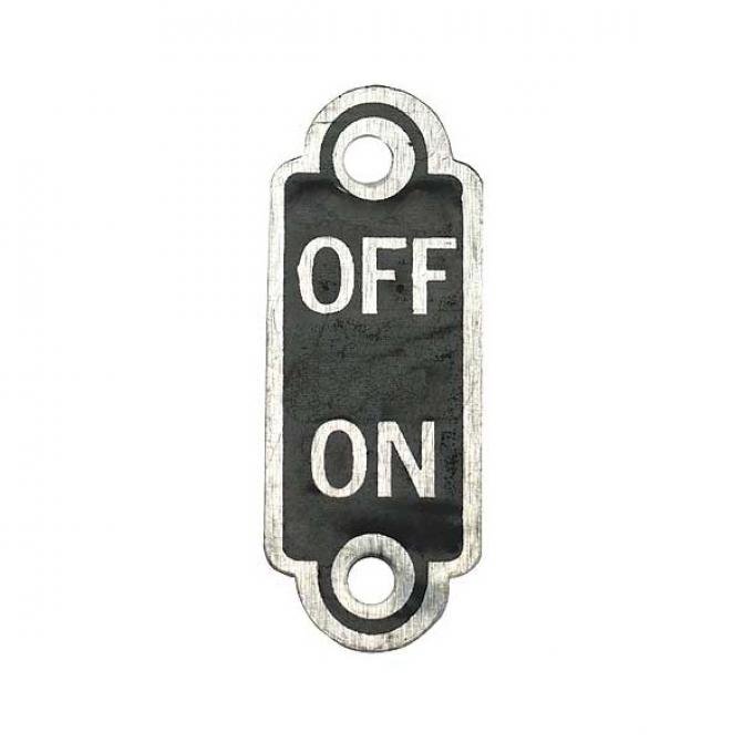 Ignition Switch On/Off Plate - Ford