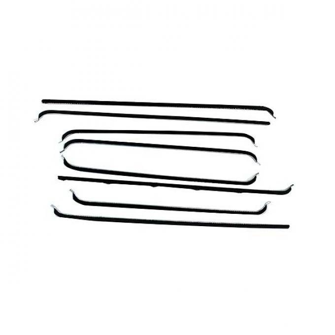 Belt Weatherstrip Kit - 8 Pieces - Doors & Quarter Windows - Ford Coupe