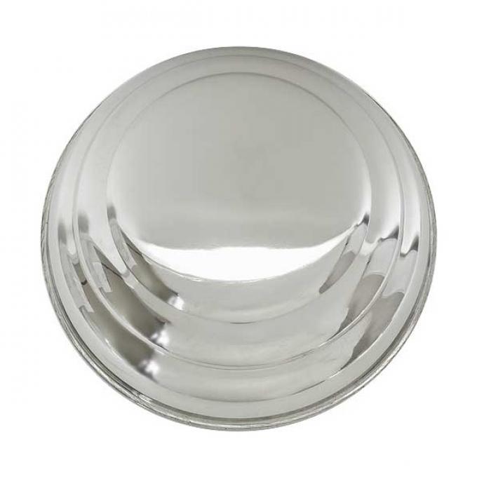 Hub Cap - Smooth Hub Looks Like 1941 Ford Hub - Stainless Steel - 8-1/4 - Ford Passenger