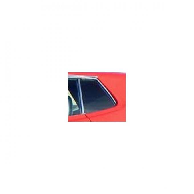 Quarter Window Glass, Left - 71-73 Ford Mustang - Hardtop