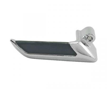 Ford Thunderbird Inside Door Handle, Left, Chrome & Black Vinyl, 1964-66