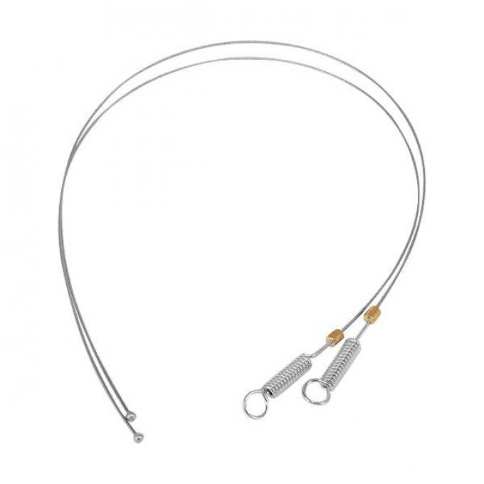 Ford Mustang Convertible Top Side Tension Cables - Spring Type