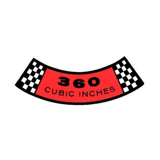 Ford Pickup Truck Air Cleaner Decal - 360 CID