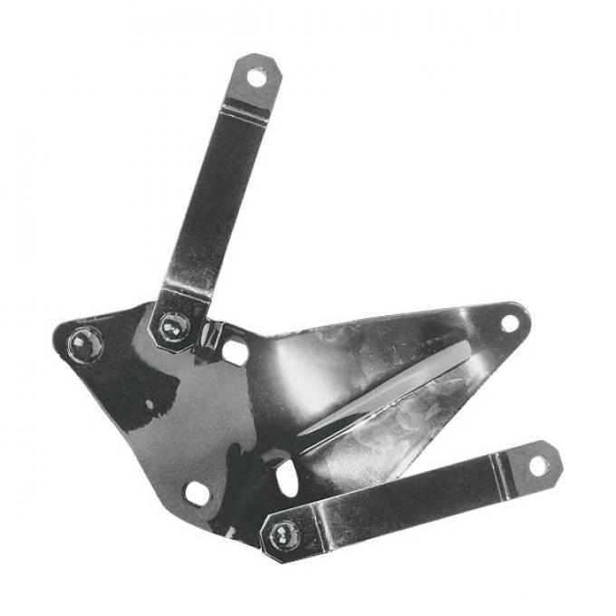 Hood Hinge Bracket Assemblies - Die Stamped - Powder-Coated- Black - Ford Late 41-48 Passenger