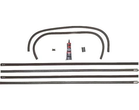 Model A Ford Door Window Channel Kit - Closed Cab Pickup - Front