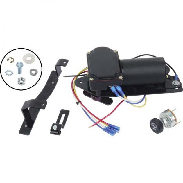 Electric Wiper Motor Conversion Kit 12 Volt Ford Passenger Blue