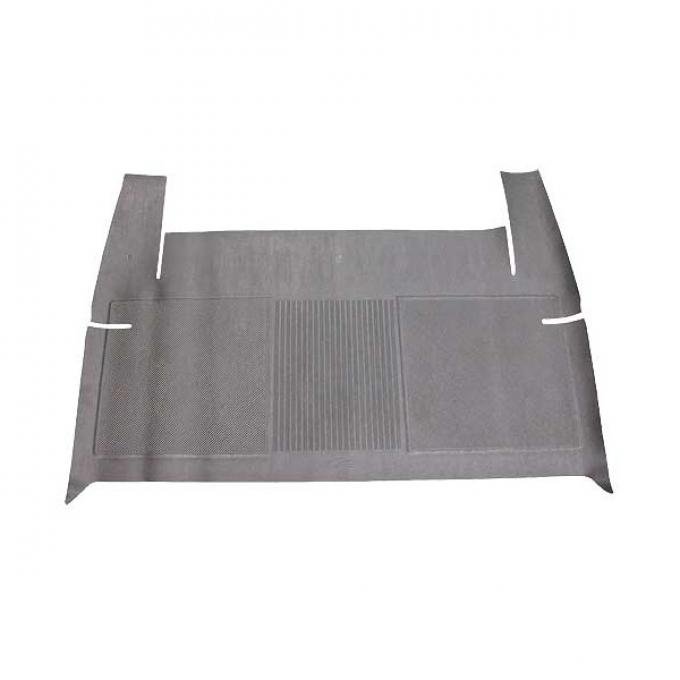 Ford Rear Floor Mat - Black Rubber - Ford Station Wagon