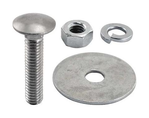 Ford Pickup Truck Bed Strip Bolt Set - Stainless Steel - 6-1/2' Bed With Square Punched Holes