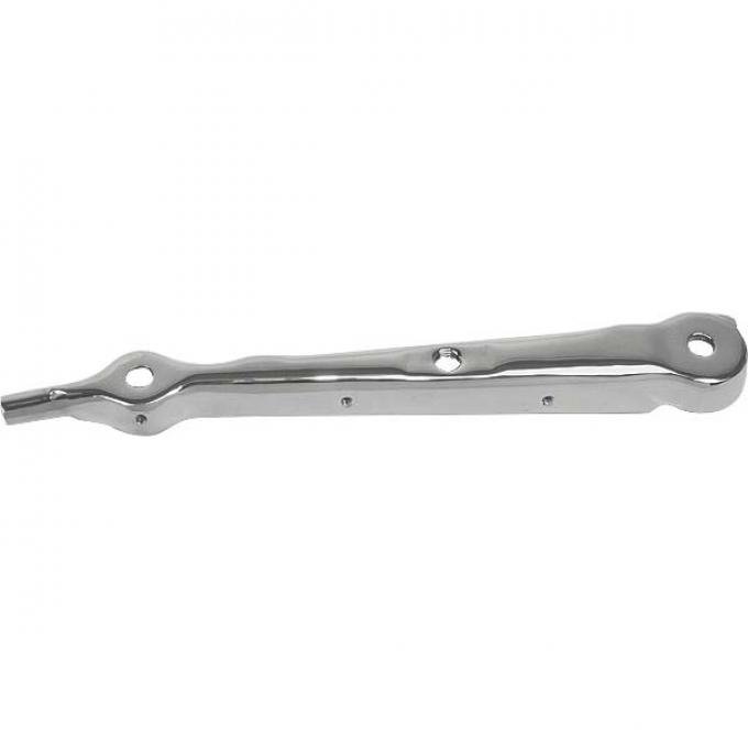 Windshield Upper Stanchions - Stainless Steel - Both TappedFor Mirrors - Left & Right - 12 Long - Deluxe Open Car