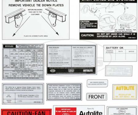 Decal Kit - 1969 Mustang