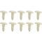Weatherstrip Plastic Push Pin Set - 10 Pieces - T-Shaped - Ford & Mercury