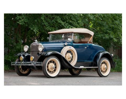 Model A Ford Window Glass Set - Deluxe Roadster (40B-Del) &Deluxe Phaeton (180A) - Concours Quality