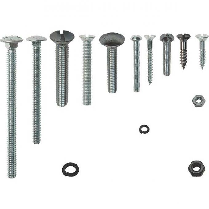 Model A Ford Top Wood Mounting Fastener Kit - Tudor Sedan -188 Pieces - Use With TWC102