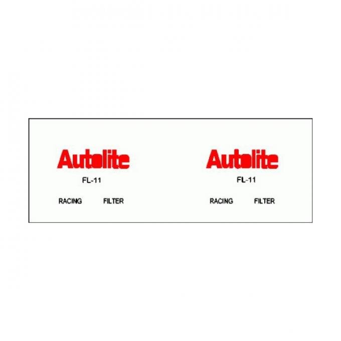 Autolite F-11 Racing Oil Filter Decal - Comet & Montego