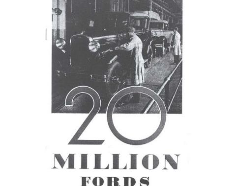 Story of the 20 Million Fords from 1903-1931, Brochure, 6 pages