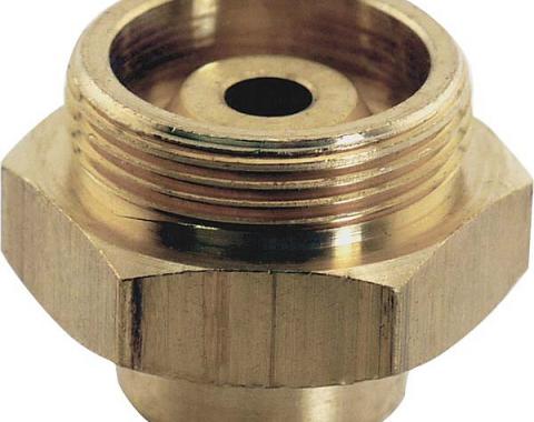 Model A Ford Gas Sediment Bowl Plug - Lower - Threaded Brass - For Cast Iron Style Sediment Bowl
