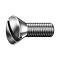 Oval Head Machine Screw - Slotted - 10/32 X 1/2 - #8 Head -Stainless Steel
