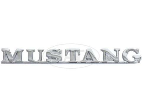 Ford Mustang Front Fender Nameplate - Mustang - 4-1/2 Long - Coupe & Convertible With Generator