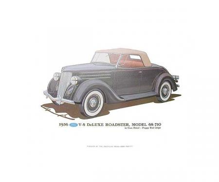 Print - 1936 Ford Roadster (68-710) - 12 X 18 - Unframed
