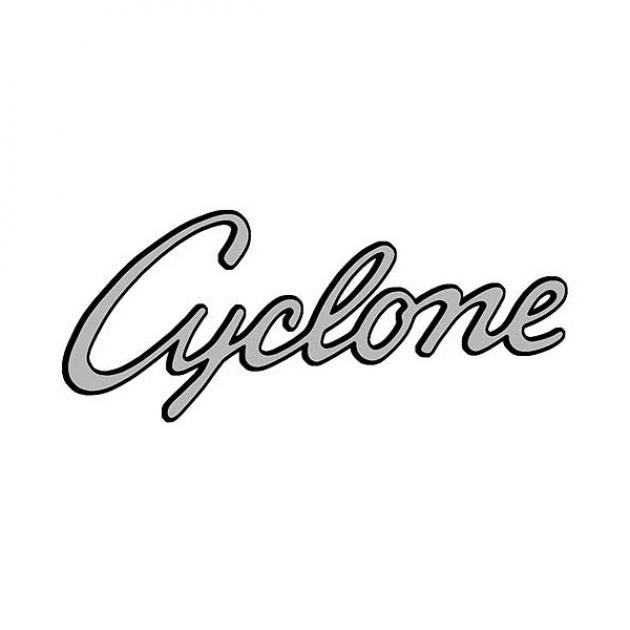 Cyclone Quarter Panel Decals - Silver With Black Border | Blue Oval ...