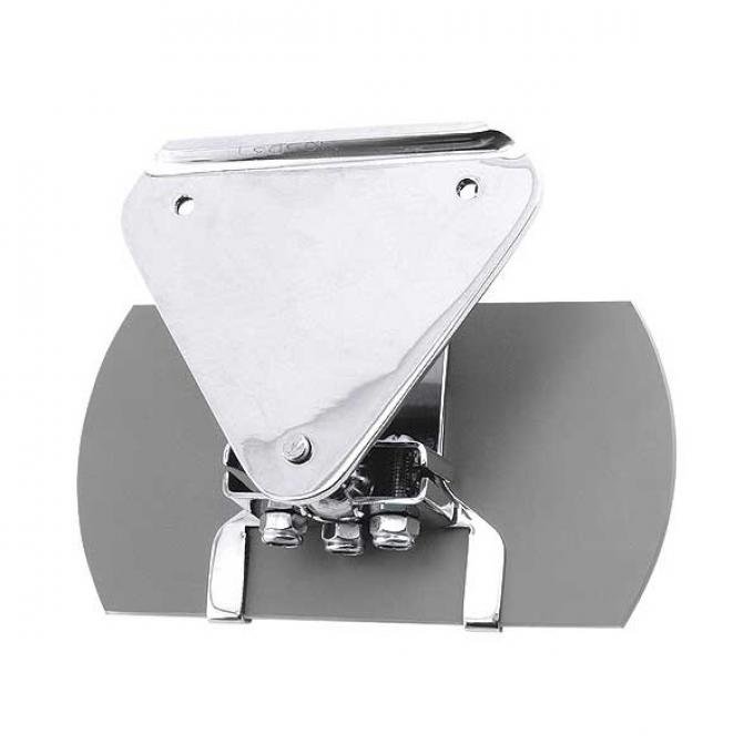 Inside Rear View Mirror - Stainless Steel - Beveled Mirror Glass - With Mounting Bracket - Open Cars - Ford