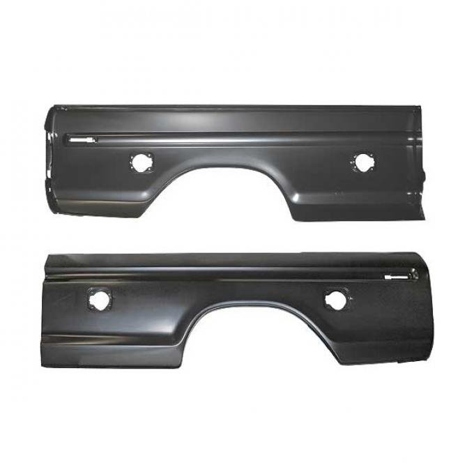 Ford Pickup Truck Pickup Box Side Outer Panel - 8' Styleside Bed - Left - With Dual Fuel Filler Openings