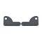 Model T Ford Front License Plate Bracket - 2 Piece Type - Powder-coated - Black
