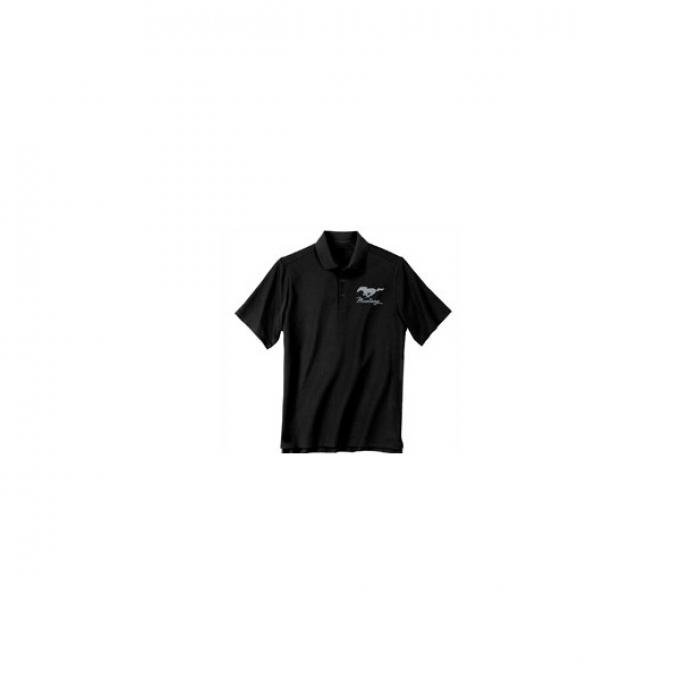 Men's Black Ford Mustang Polo