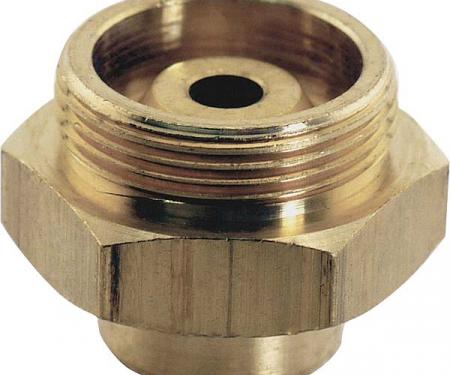 Model A Ford Gas Sediment Bowl Plug - Lower - Threaded Brass - For Cast Iron Style Sediment Bowl