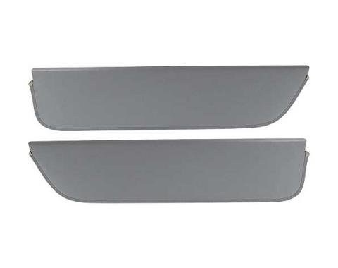 Ford Pickup Truck Sun Visors - New Style - Gray Corinthian Grain Vinyl - Ford F100 To Ford F900