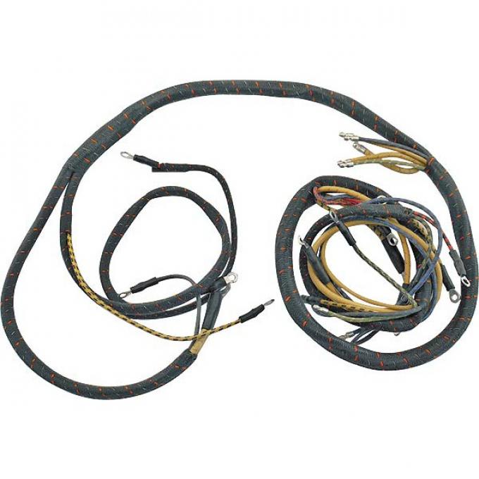 Cowl Dash Wiring Harness - 3 Brush Generator - Amp Gauge Loop Style - Ford Pickup