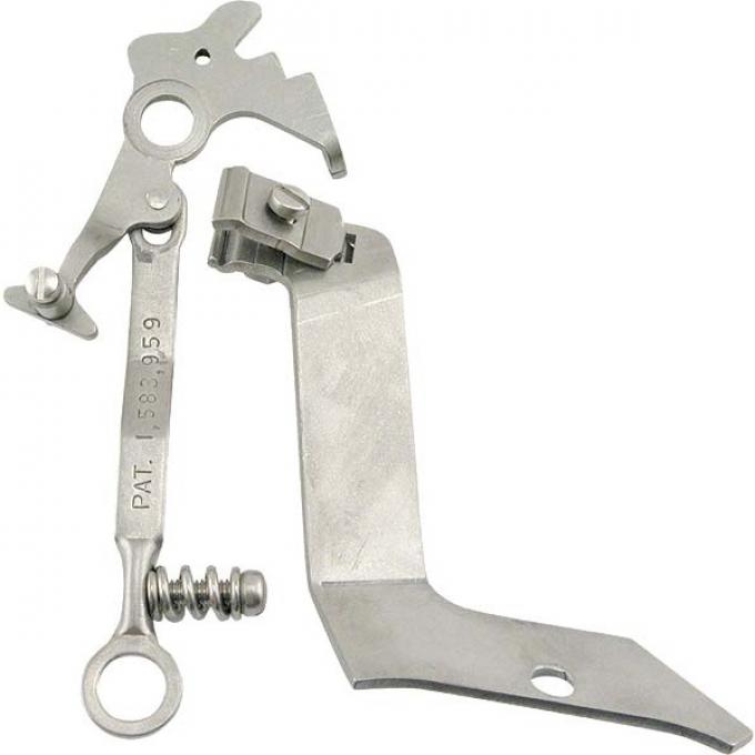 Carb Throttle Kicker Assembly - Stainless Steel - Stromberg97 - Late 1949-53 Style With Choke Cable - Ford