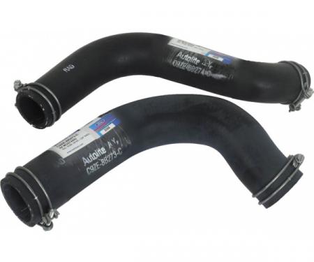 Ford Mustang Radiator Hose Set - 2 Hoses - Script - For 24 Radiator - 302 Or Boss 302 Or 351W V-8