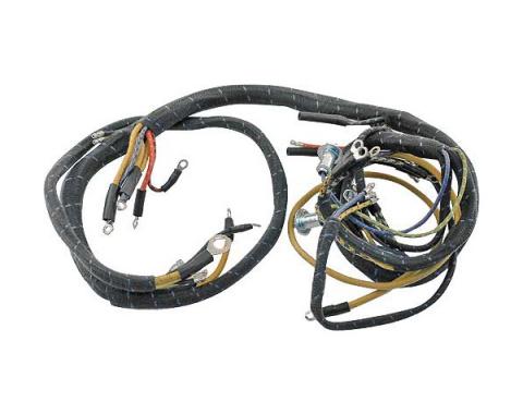Cowl Dash Wiring Harness - Column Ignition - Trumpet Style Horns - Mercury