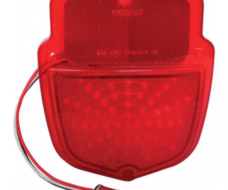 Ford Pickup Truck Tail Light Lens - Right - 12 Volt - Shield Type - Red Polycarbonate Lens - 54 LEDs - Flareside Pickup