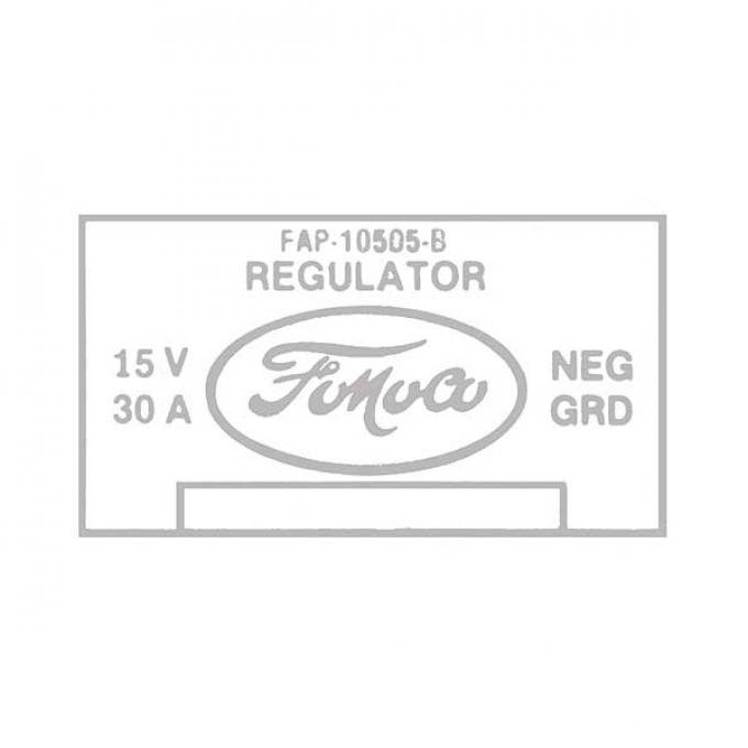 Voltage Regulator Decal - Mercury