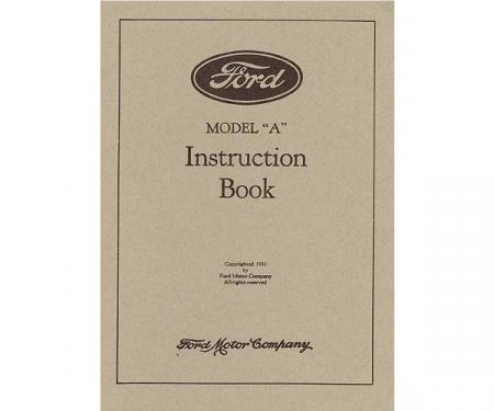 Model A Instruction Book - Late 1931