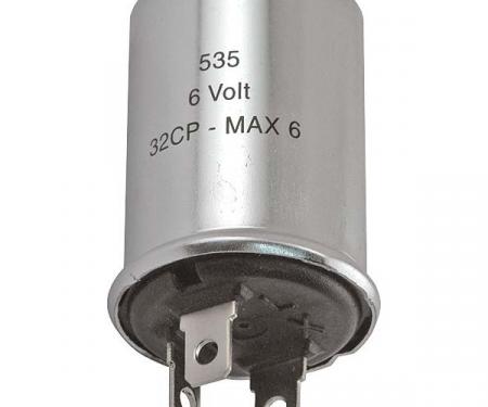 Ford Thunderbird Turn Signal Flasher, 6 Volt, 3 Prong, 1955