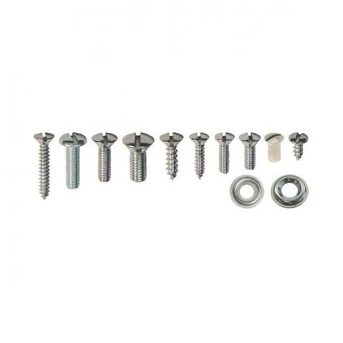 Interior Trim Screw Kit - Ford 5 Window Coupe - 147 Pieces