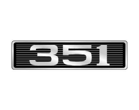 351 Hood Scoop Emblem - Correct Die-Cast