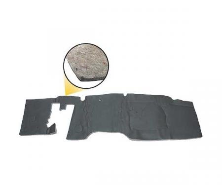 Ford Mustang Firewall Cover - Die Cut Rubber With Jute Insulation & Mounting Hardware