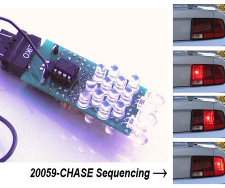 Drake Muscle 2005-2009 Ford Mustang 2005-09 Mustang LED Sequential Tail Light Kit (Chase) SD-20059-CHASE