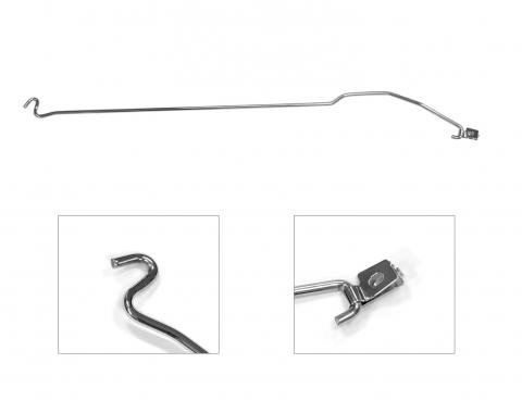 Drake Muscle 2005-2009 Ford Mustang 2005-09 Hood Prop Rod, Stainless E5RZ-16826-S