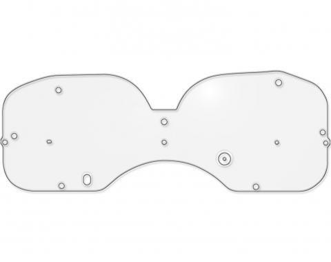Drake Muscle 1979-1986 Ford Mustang Instrument Panel Lens D9ZZ-10887-A