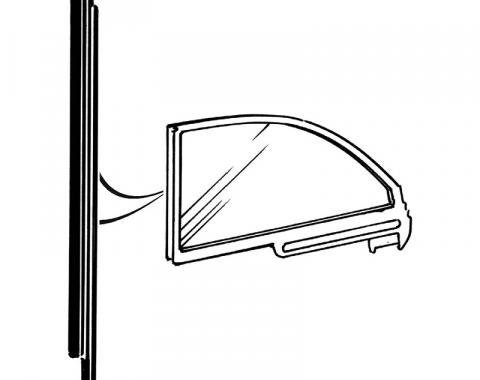 Dennis Carpenter Quarter Window Seal - 1963-65 Ford Car C30Z-6530146-PR